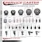 Service Caster 5'' Gray Poly Swivel 1-1/4'' Expanding Stem Caster with Brake SCC-EX20S514-PPUB-TLB-114 - alternate 4